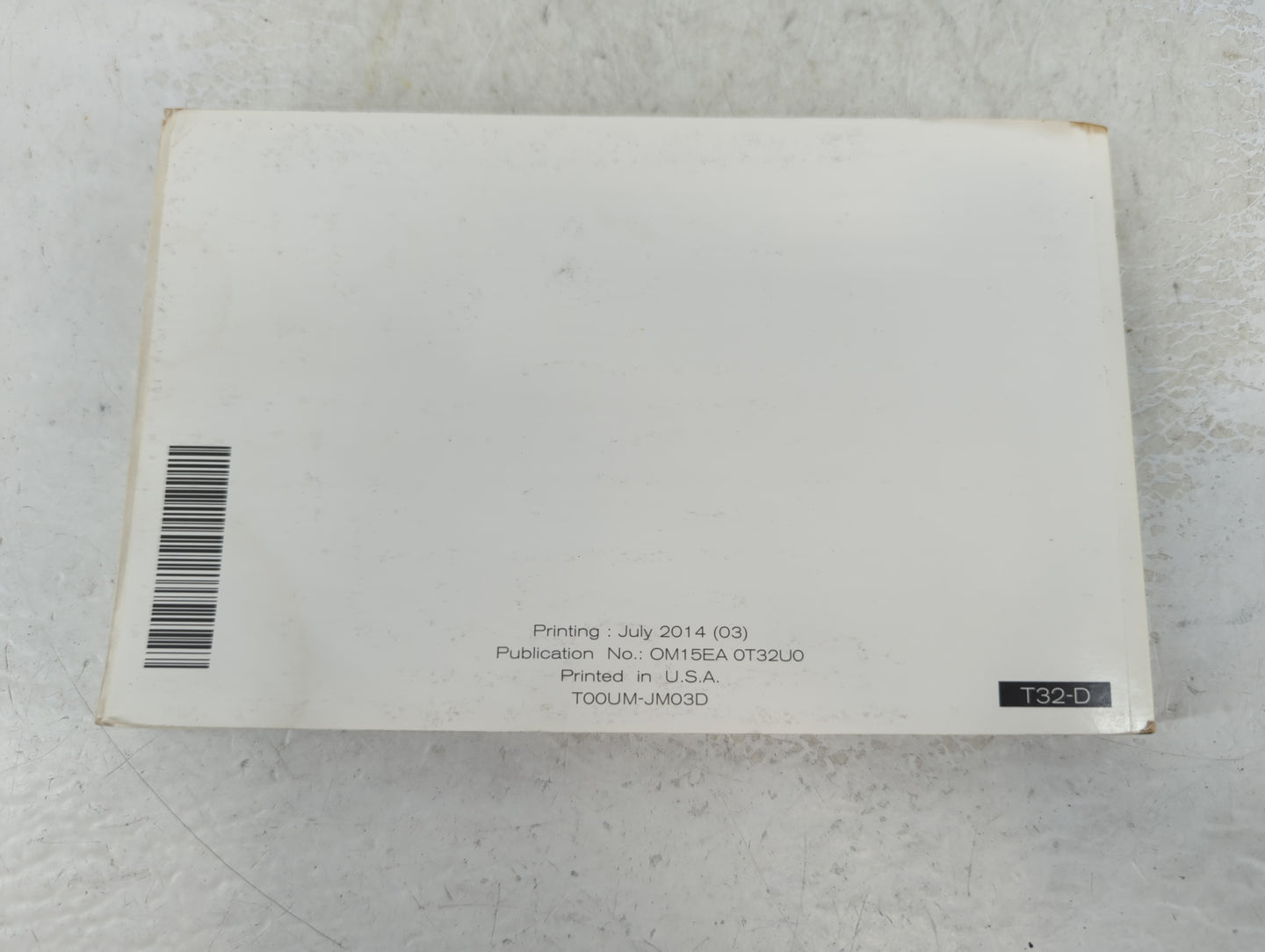 2015 Nissan Rogue Owners Manual Book Guide P/N:OM15EA 0T32U0 OEM Used Auto Parts - Oemusedautoparts1.com