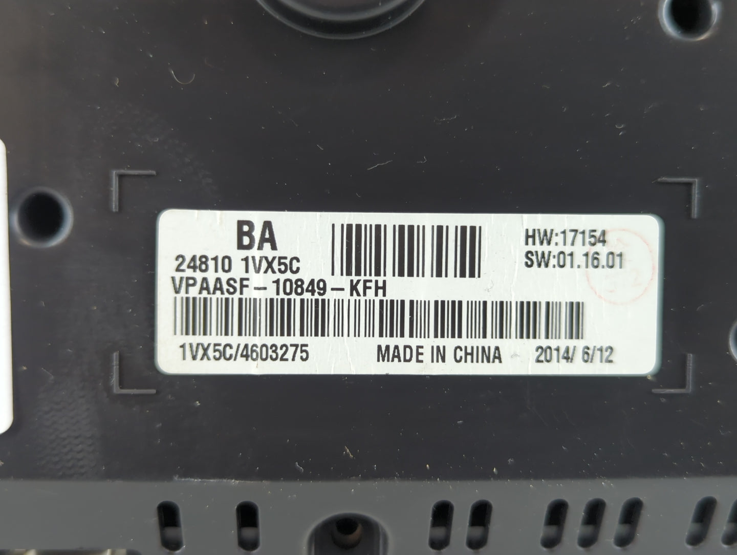 2014-2015 Nissan Rogue Instrument Cluster Speedometer Gauges P/N:24810 1VX5C Fits Fits 2014 2015 OEM Used Auto Parts - Oemus