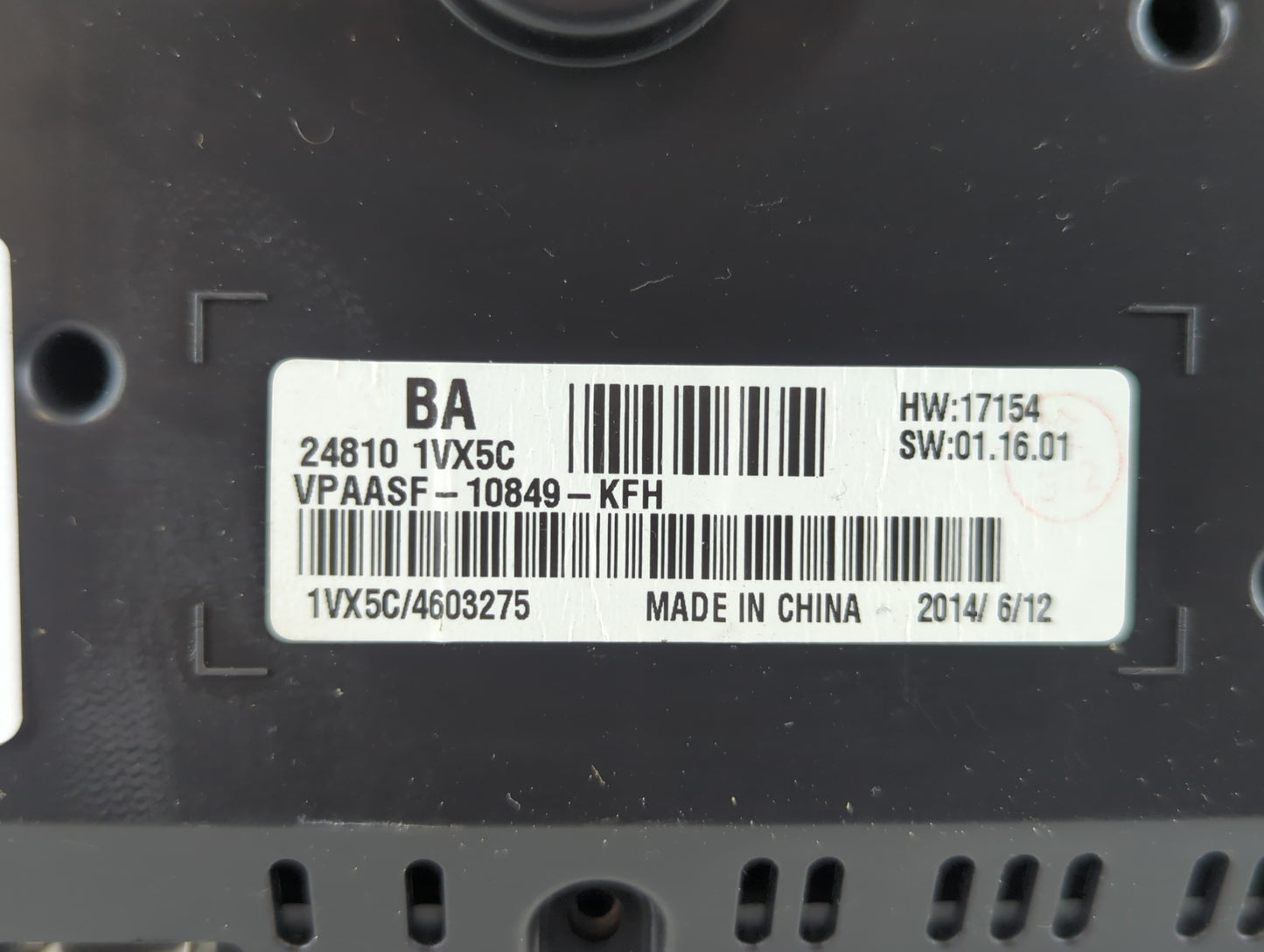 2014-2015 Nissan Rogue Instrument Cluster Speedometer Gauges P/N:24810 1VX5C Fits Fits 2014 2015 OEM Used Auto Parts - Oemus
