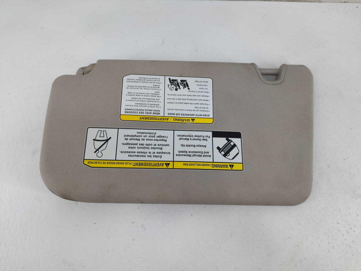 2014-2017 Nissan Rogue Sun Visor Shade Replacement Passenger Right Mirror Fits Fits 2014 2015 2016 2017 OEM Used Auto Parts 
