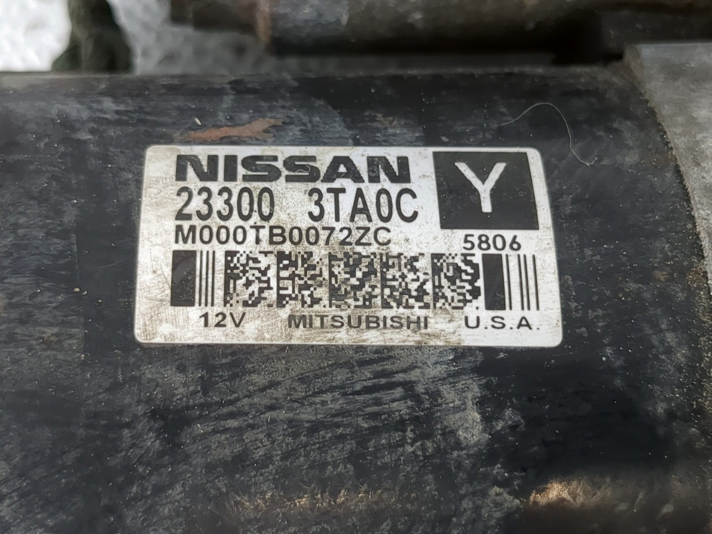 2015-2020 Nissan Rogue Car Starter Motor Solenoid OEM P/N:23300 3TA0C Fits Fits 2015 2016 2017 2018 2019 2020 OEM Used Auto 