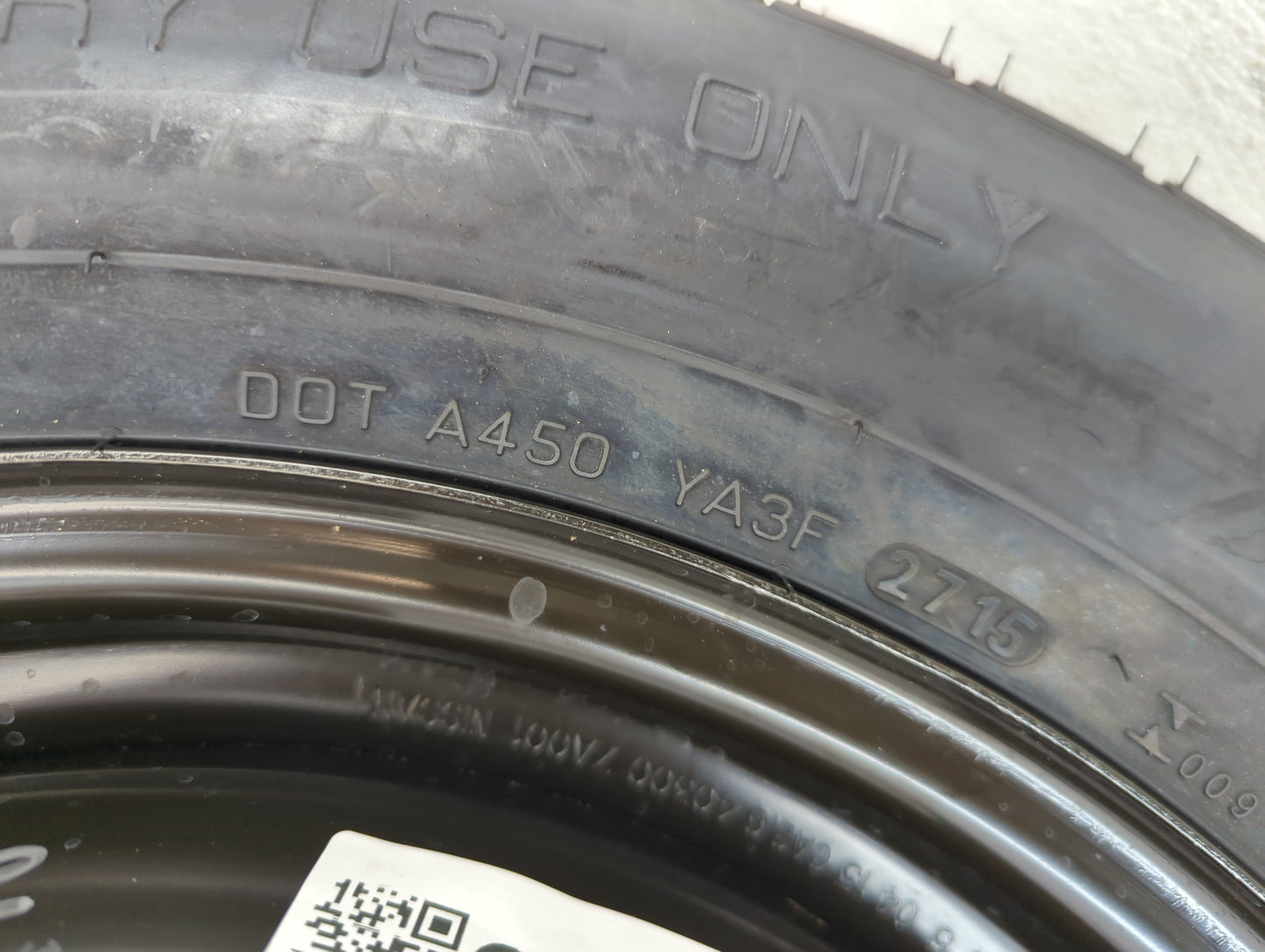 2014-2020 Nissan Rogue Spare Donut Tire Wheel Rim Oem - Oemusedautoparts1.com