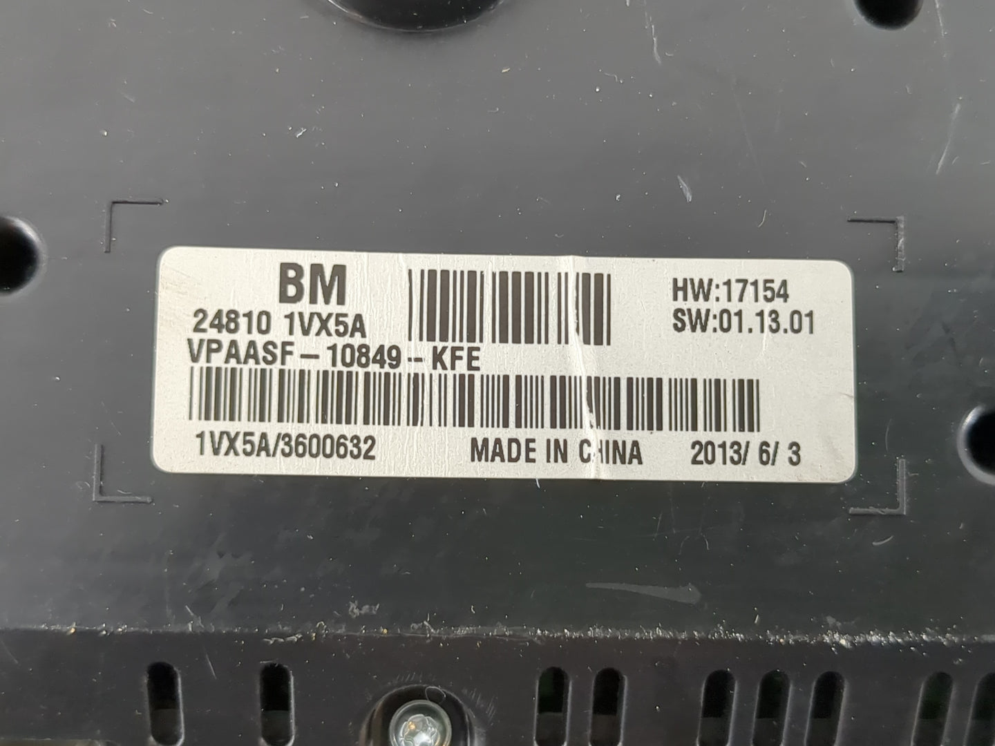 2012-2015 Nissan Rogue Instrument Cluster Speedometer Gauges P/N:24810 1VX5C Fits Fits 2012 2013 2014 2015 OEM Used Auto Par
