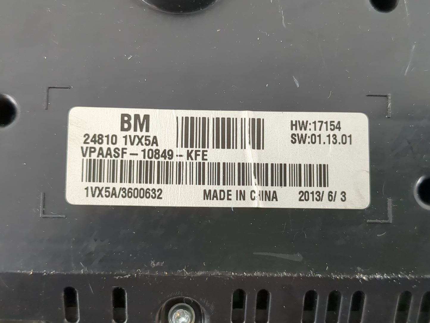 2012-2015 Nissan Rogue Instrument Cluster Speedometer Gauges P/N:24810 1VX5C Fits Fits 2012 2013 2014 2015 OEM Used Auto Par