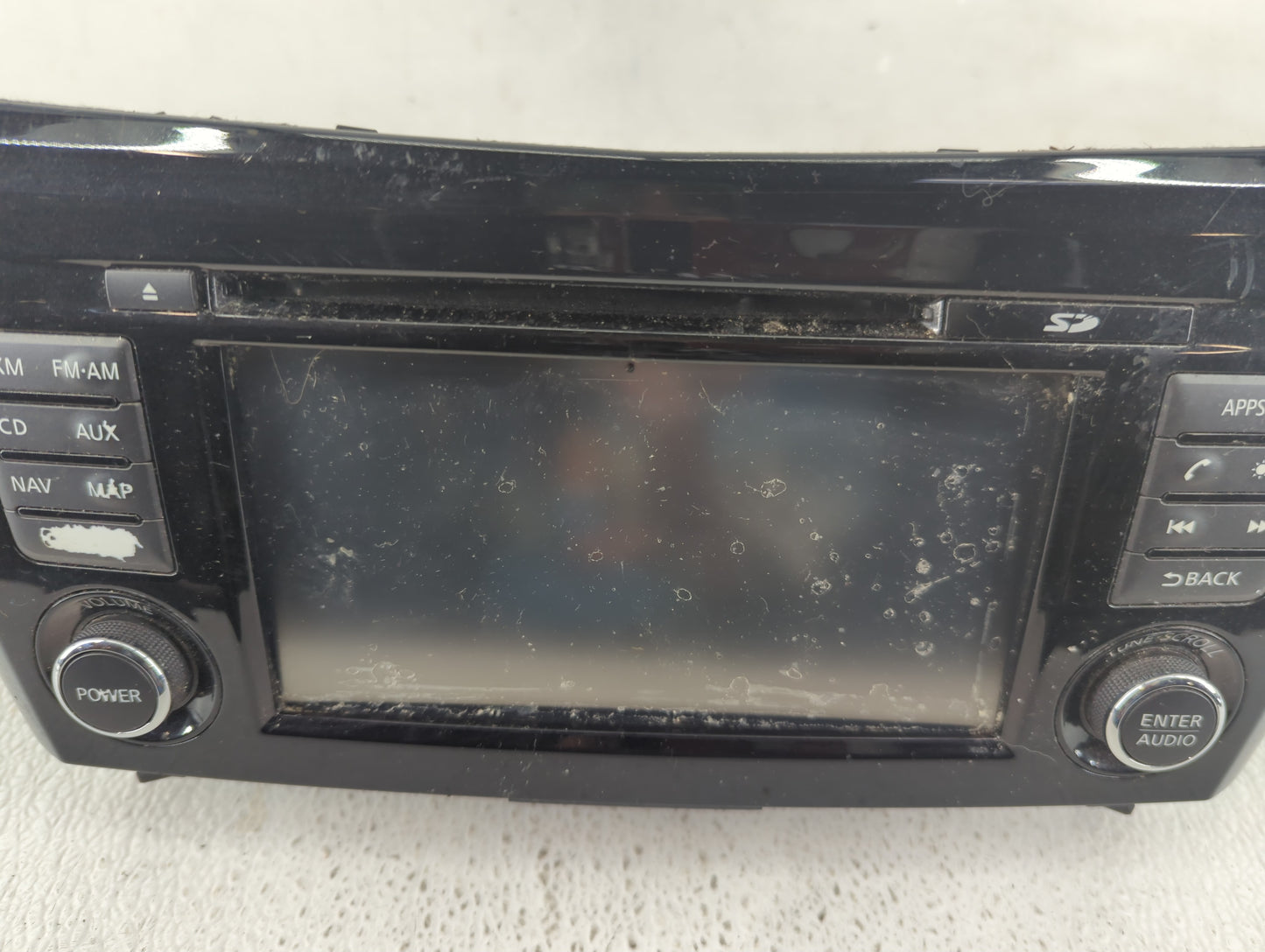 2014-2016 Nissan Rogue Radio AM FM Cd Player Receiver Replacement P/N:259154BA0B 7 612 051 320 Fits Fits 2014 2015 2016 OEM 
