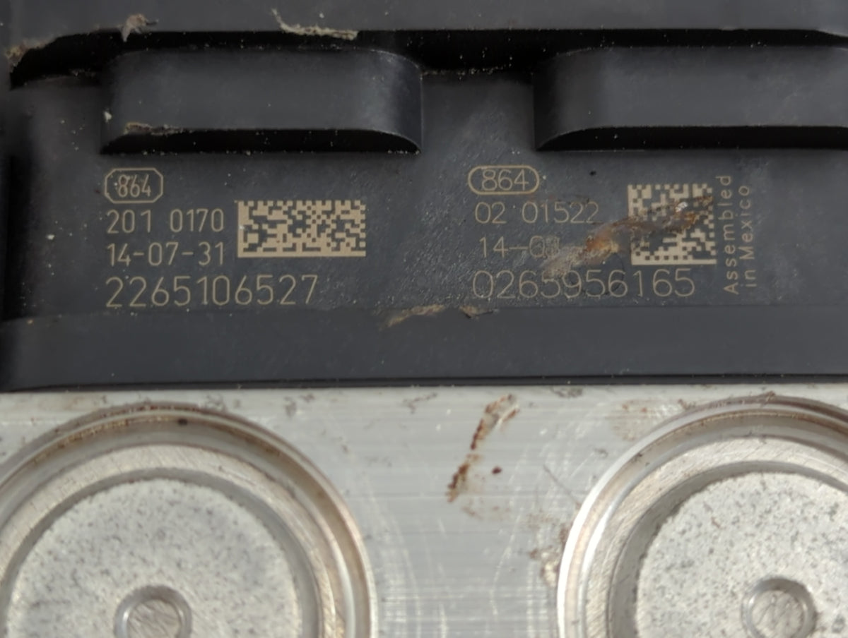 2014-2015 Nissan Rogue Anti-Lock Brake ABS Pump Module Actuator OEM P/N:0265956165 2265106527 Fits Fits 2014 2015 OEM Used A