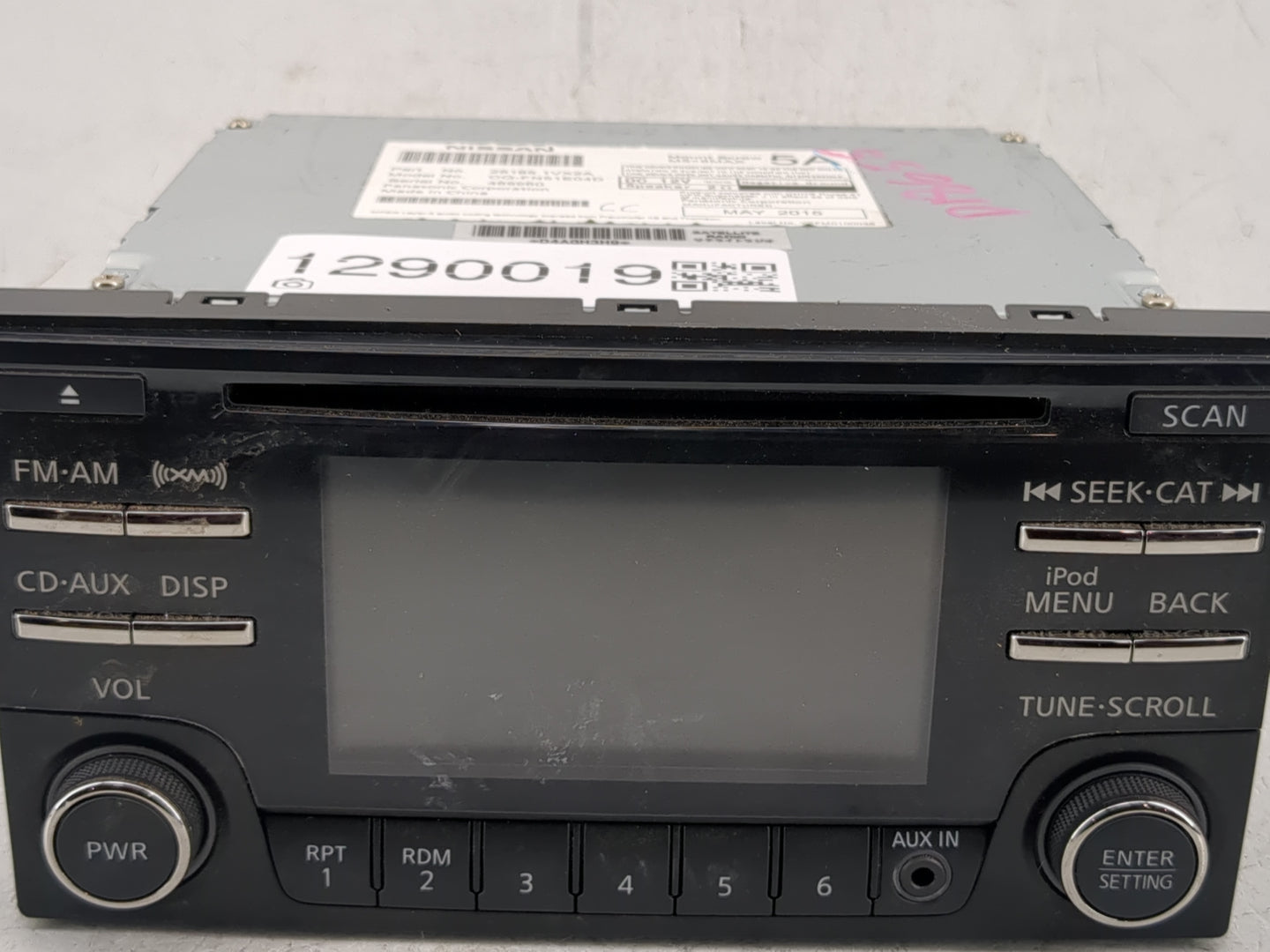 2012-2015 Nissan Rogue Radio AM FM Cd Player Receiver Replacement P/N:28185 1VX2A Fits Fits 2012 2013 2014 2015 OEM Used Aut