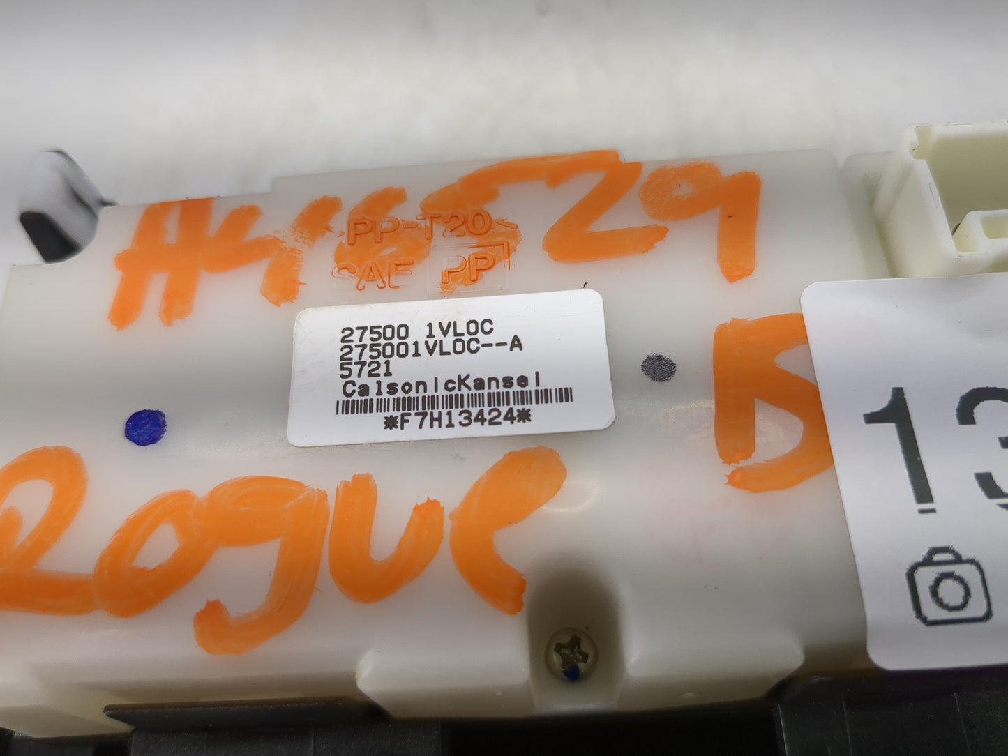 2011-2015 Nissan Rogue Climate Control Module Temperature AC/Heater Replacement P/N:27500 1VL0C Fits Fits 2011 2012 2013 201