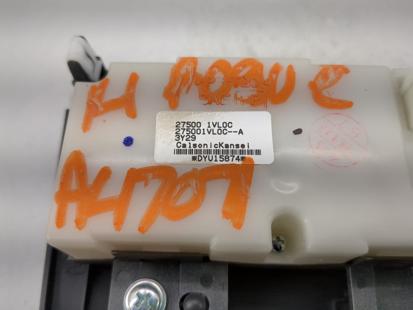 2015 Nissan Rogue Climate Control Module Temperature AC/Heater Replacement P/N:27500 1VL0C Fits OEM Used Auto Parts - Oemuse