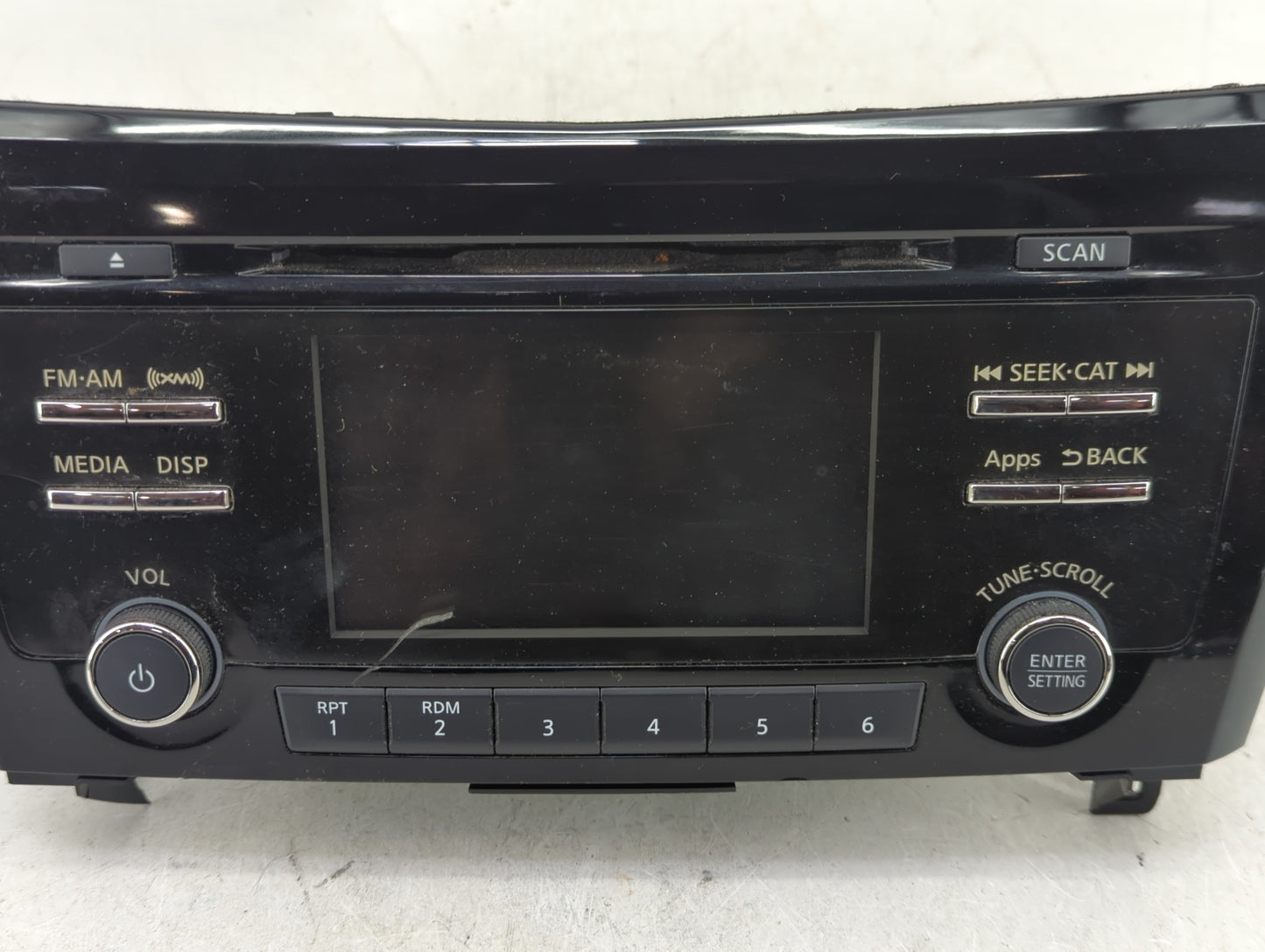 2014-2015 Nissan Rogue Radio AM FM Cd Player Receiver Replacement P/N:28185 4BA0A Fits Fits 2014 2015 OEM Used Auto Parts - 