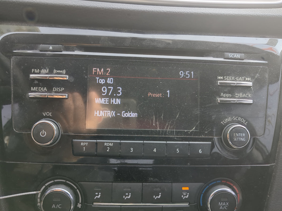 2015-2016 Nissan Rogue Radio AM FM Cd Player Receiver Replacement Fits Fits 2015 2016 OEM Used Auto Parts - Oemusedautoparts