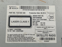 2015-2016 Nissan Rogue Radio AM FM Cd Player Receiver Replacement P/N:259154BA0B 7 612 051 320 Fits Fits 2015 2016 OEM Used 