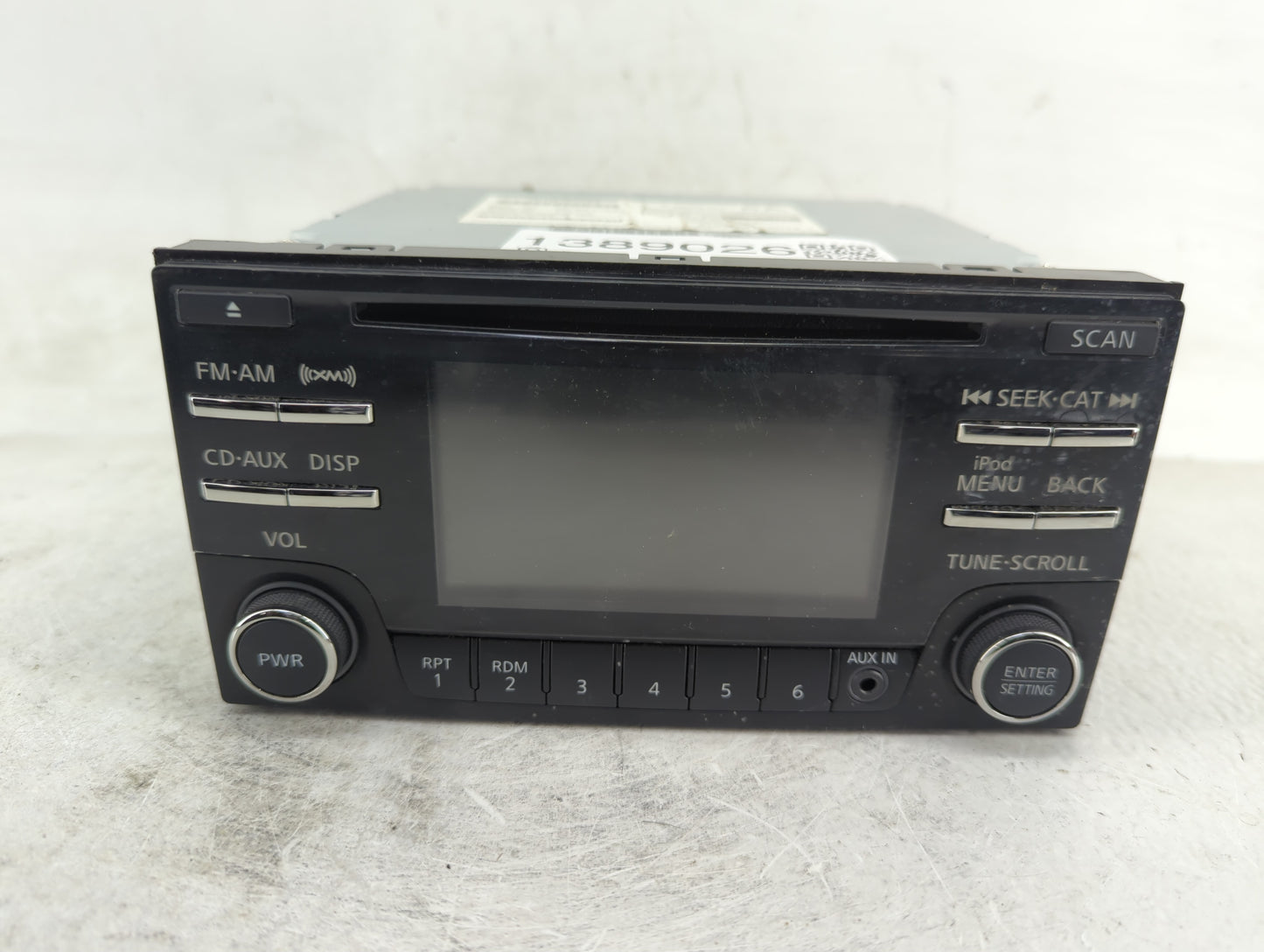 2012-2015 Nissan Rogue Radio AM FM Cd Player Receiver Replacement P/N:259151VY1B 7 612 051 456 Fits Fits 2012 2013 2014 2015