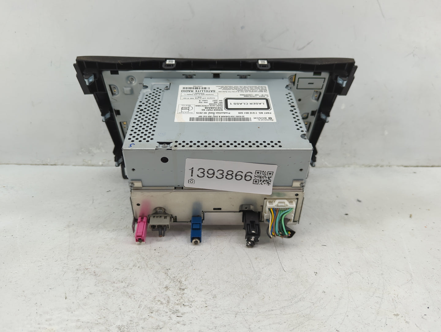 2014-2016 Nissan Rogue Radio AM FM Cd Player Receiver Replacement P/N:259154BA0B 7 612 051 320 Fits Fits 2014 2015 2016 OEM 