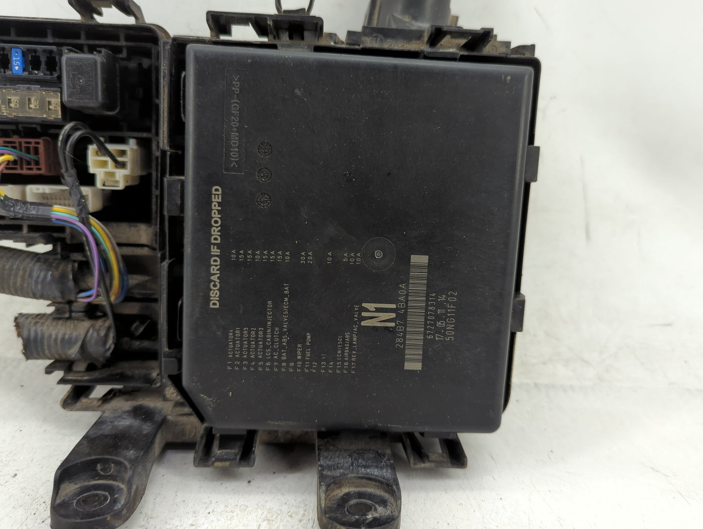 2014-2016 Nissan Rogue Fusebox Fuse Box Panel Relay Module P/N:24382 4BA0A Fits Fits 2014 2015 2016 OEM Used Auto Parts - Oe