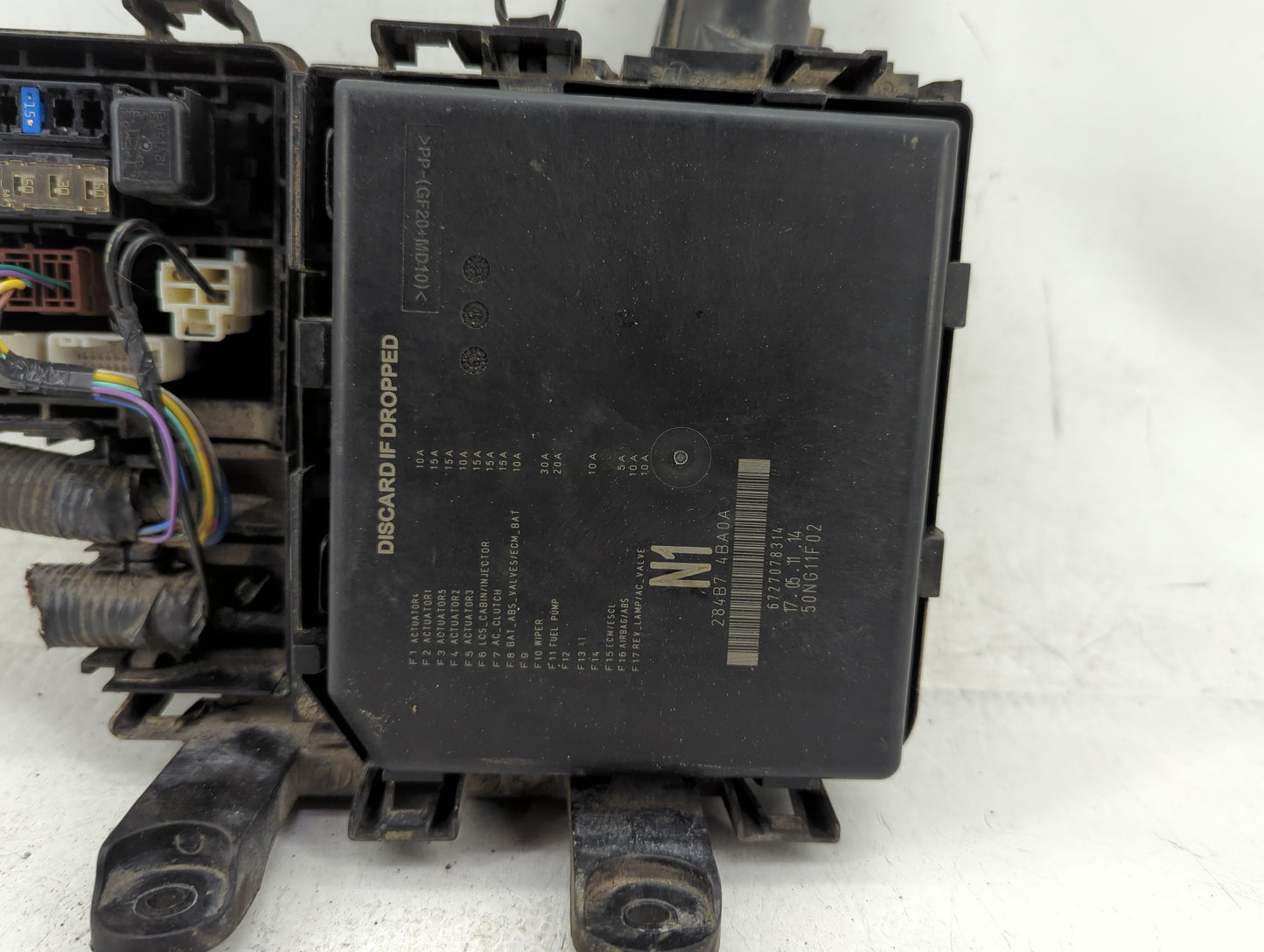 2014-2016 Nissan Rogue Fusebox Fuse Box Panel Relay Module P/N:24382 4BA0A Fits Fits 2014 2015 2016 OEM Used Auto Parts - Oe