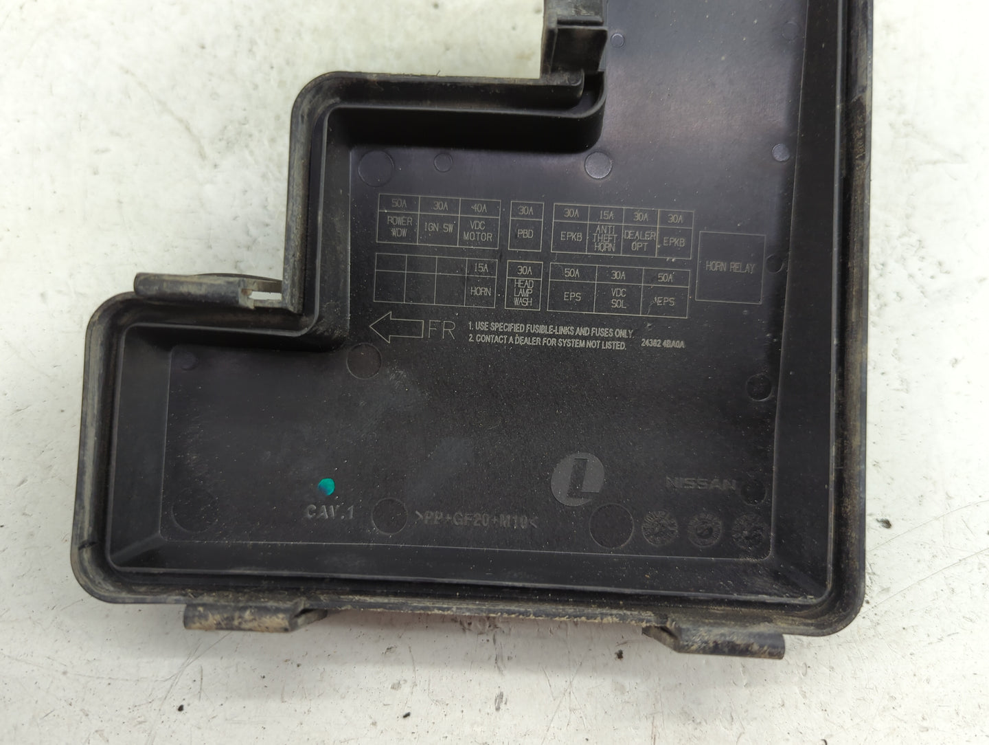 2014-2016 Nissan Rogue Fusebox Fuse Box Panel Relay Module P/N:24382 4BA0A Fits Fits 2014 2015 2016 OEM Used Auto Parts - Oe