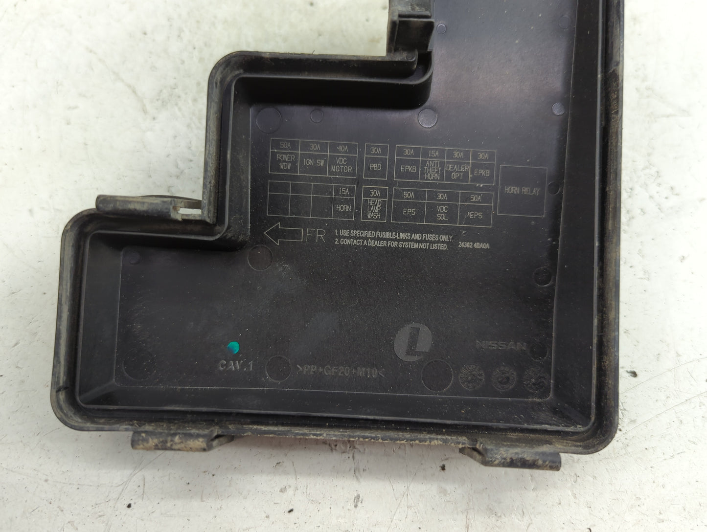 2014-2016 Nissan Rogue Fusebox Fuse Box Panel Relay Module P/N:24382 4BA0A Fits Fits 2014 2015 2016 OEM Used Auto Parts - Oe