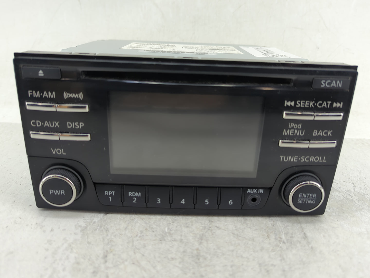 2012-2015 Nissan Rogue Radio AM FM Cd Player Receiver Replacement P/N:28185 1VX2A Fits Fits 2012 2013 2014 2015 OEM Used Aut