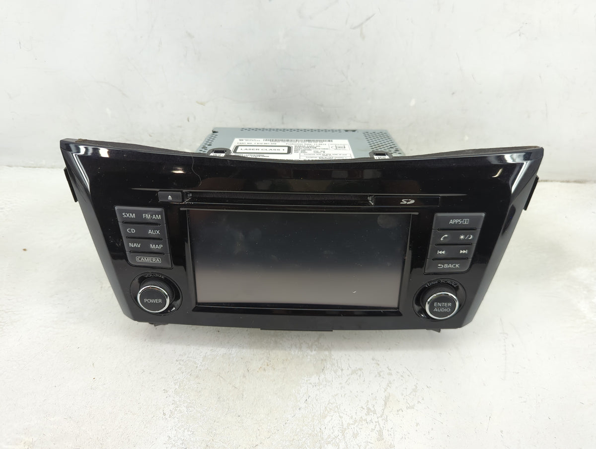 2015 Nissan Rogue Radio AM FM Cd Player Receiver Replacement P/N:7612051320 OEM Used Auto Parts - Oemusedautoparts1.com