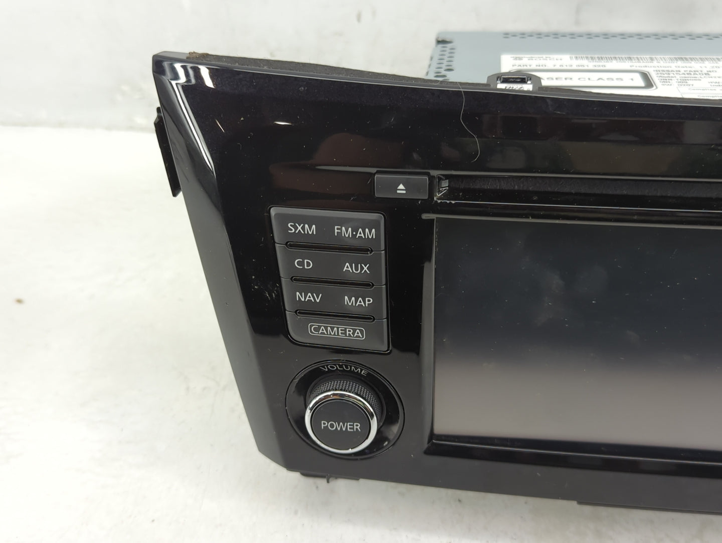 2015 Nissan Rogue Radio AM FM Cd Player Receiver Replacement P/N:7612051320 Fits OEM Used Auto Parts - Oemusedautoparts1.com