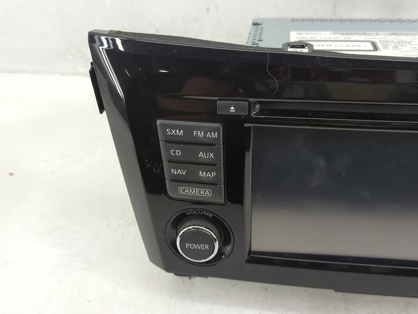 2015 Nissan Rogue Radio AM FM Cd Player Receiver Replacement P/N:7612051320 Fits OEM Used Auto Parts - Oemusedautoparts1.com