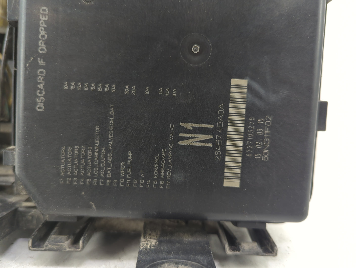 2014-2016 Nissan Rogue Fusebox Fuse Box Panel Relay Module P/N:284B7 4BA0A Fits Fits 2014 2015 2016 OEM Used Auto Parts - Oe