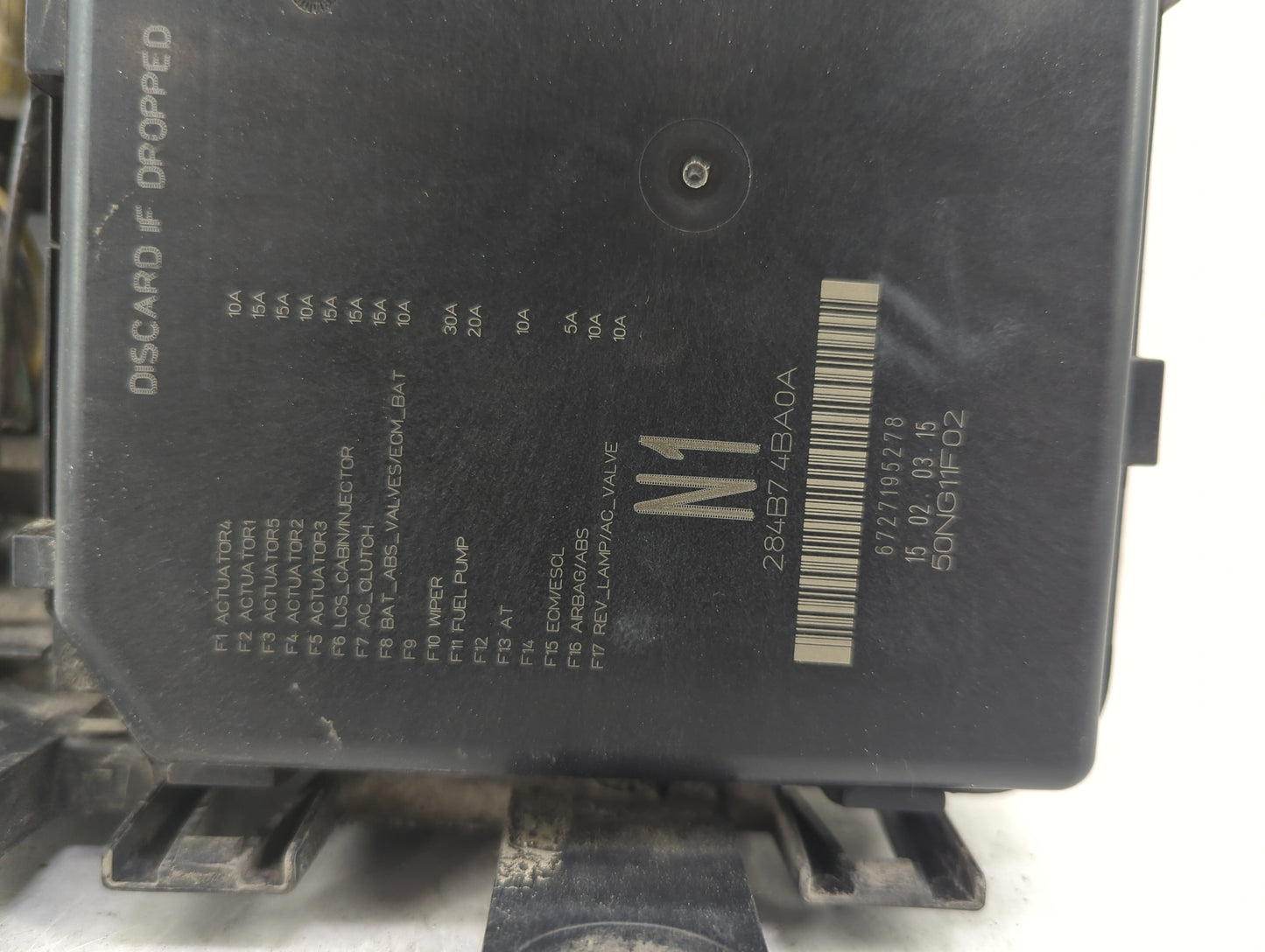 2014-2016 Nissan Rogue Fusebox Fuse Box Panel Relay Module P/N:284B7 4BA0A Fits Fits 2014 2015 2016 OEM Used Auto Parts - Oe