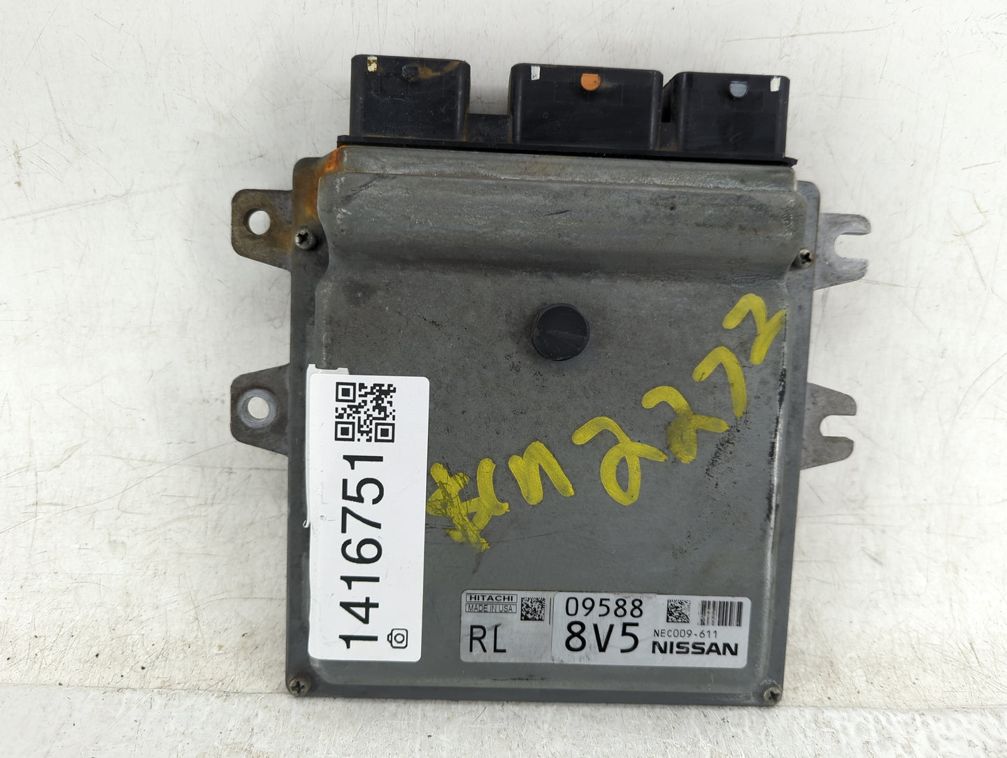 2013-2015 Nissan Rogue PCM Engine Control Computer ECU ECM PCU OEM P/N:NEC009-611 Fits Fits 2013 2014 2015 OEM Used Auto Par