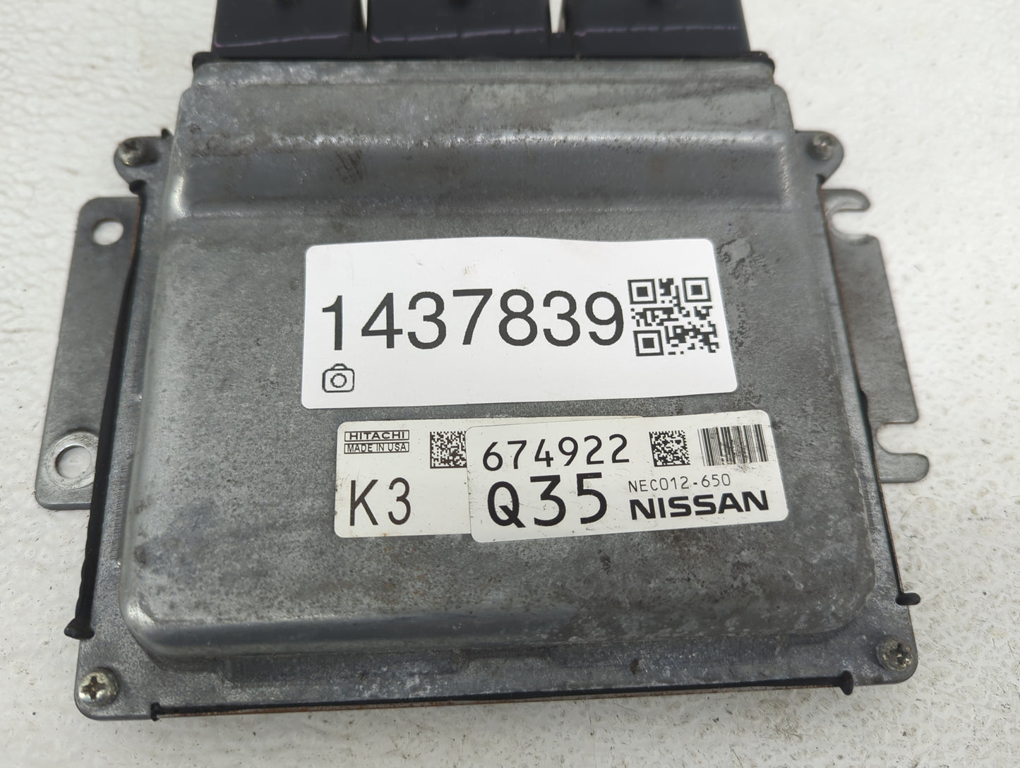 2014-2017 Nissan Rogue PCM Engine Control Computer ECU ECM PCU OEM P/N:NEC012-650 Fits Fits 2014 2015 2016 2017 OEM Used Aut