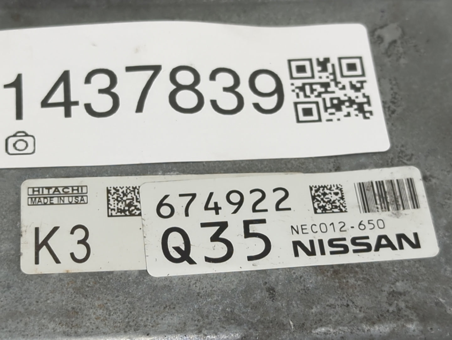 2014-2017 Nissan Rogue PCM Engine Control Computer ECU ECM PCU OEM P/N:NEC012-650 Fits Fits 2014 2015 2016 2017 OEM Used Aut