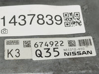2014-2017 Nissan Rogue PCM Engine Control Computer ECU ECM PCU OEM P/N:NEC012-650 Fits Fits 2014 2015 2016 2017 OEM Used Aut