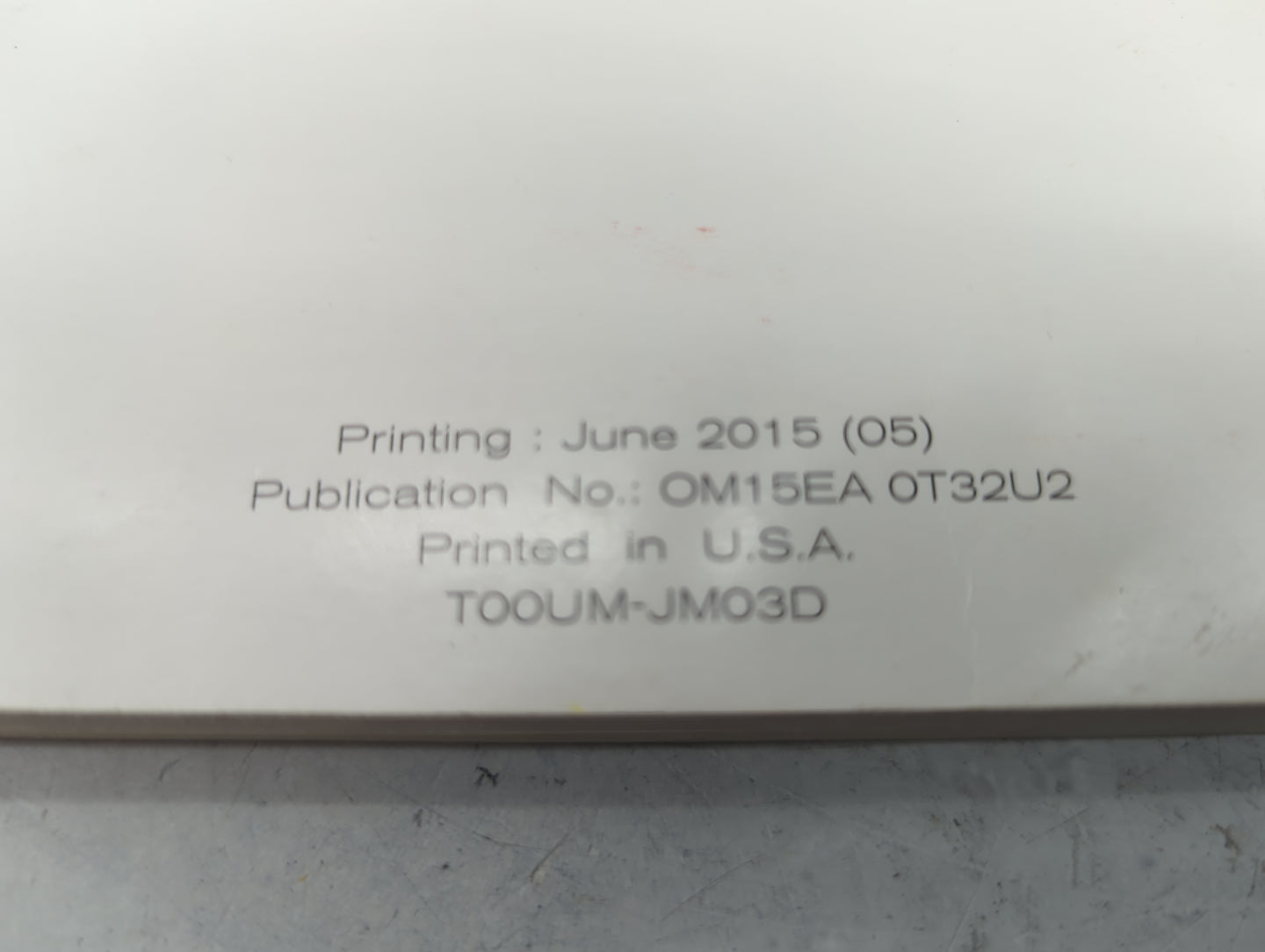 2015 Nissan Rogue Owners Manual Book Guide P/N:OM15EA 0T32U2 T00UM-JM03D OEM Used Auto Parts - Oemusedautoparts1.com