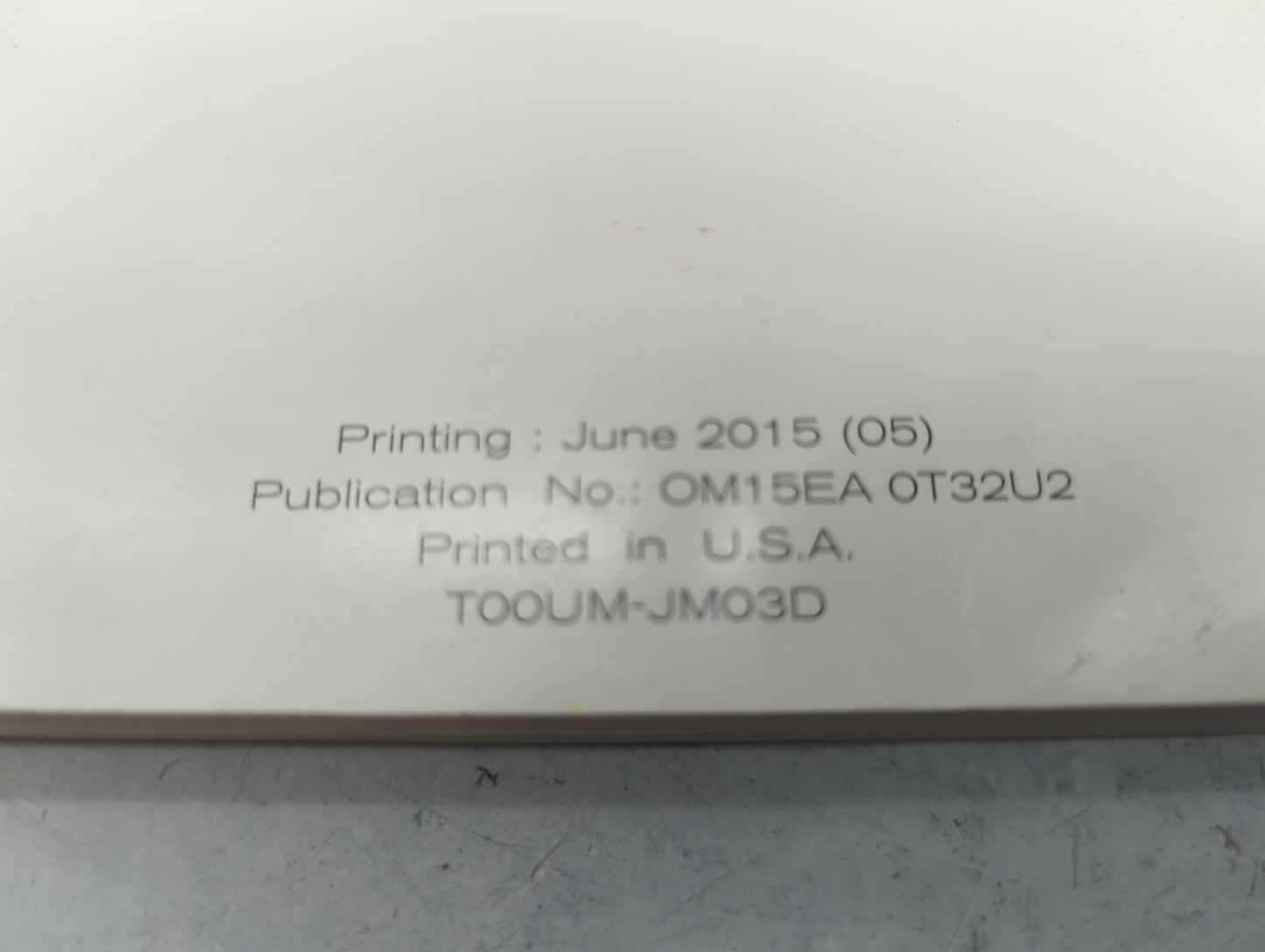 2015 Nissan Rogue Owners Manual Book Guide P/N:OM15EA 0T32U2 T00UM-JM03D OEM Used Auto Parts - Oemusedautoparts1.com