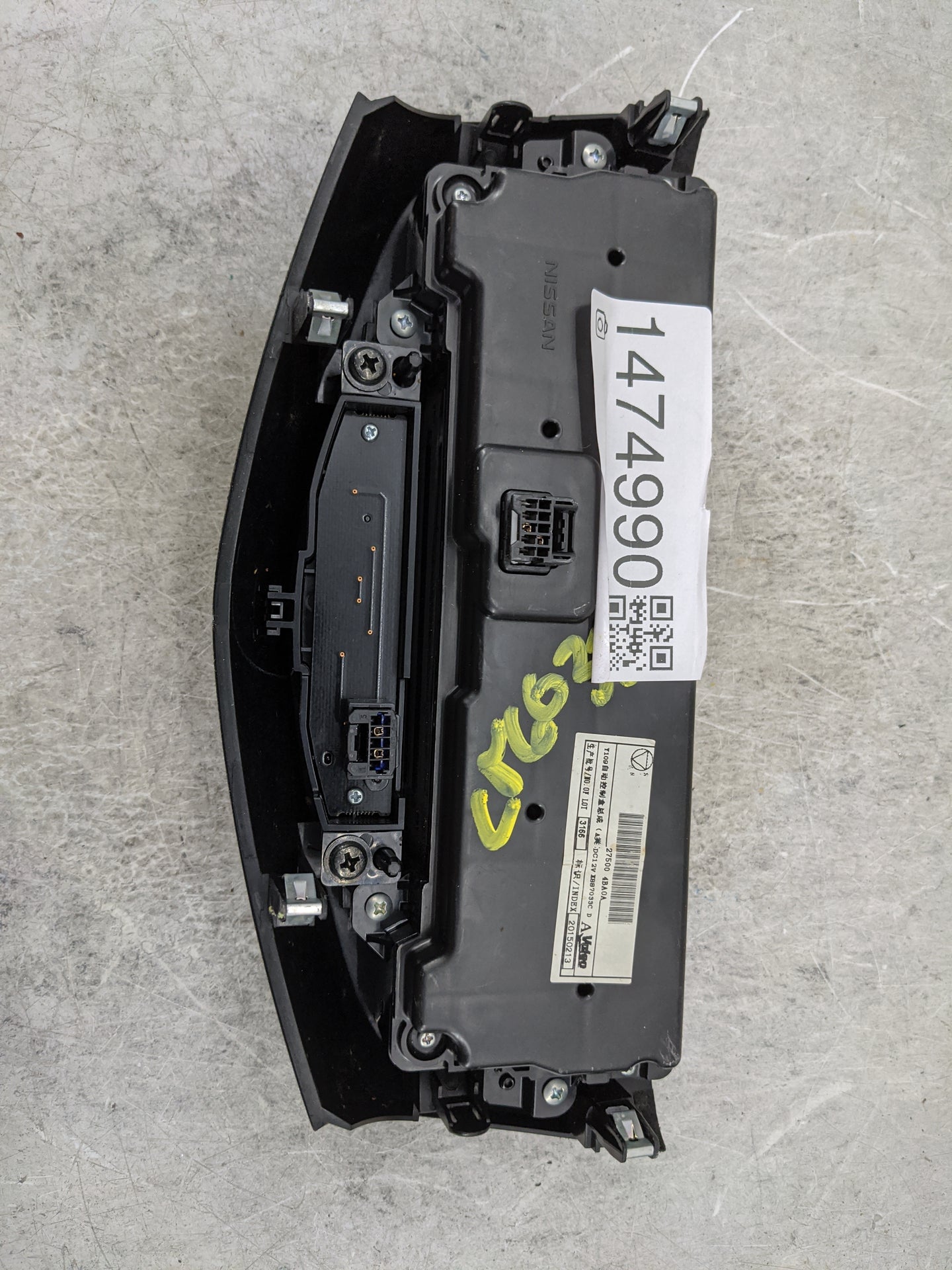 2014-2016 Nissan Rogue Climate Control Module Temperature AC/Heater Replacement P/N:27500 4BA0A X887033C Fits Fits 2014 2015