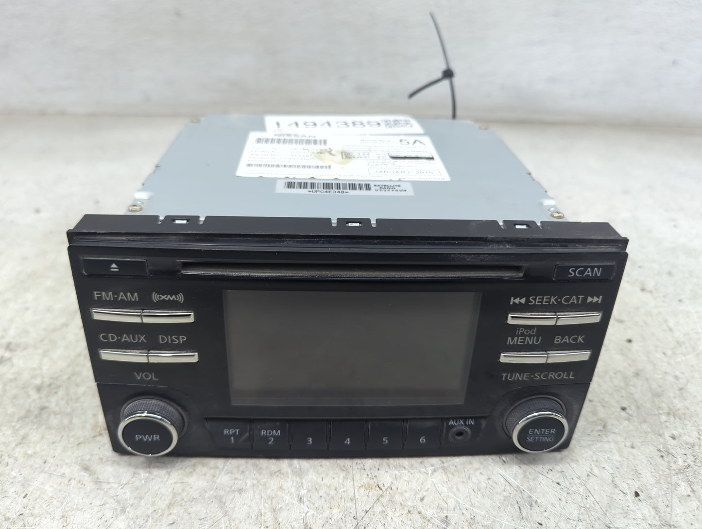 2012-2015 Nissan Rogue Radio AM FM Cd Player Receiver Replacement P/N:28185 1VX2A CQ-FN51E06D Fits Fits 2012 2013 2014 2015 