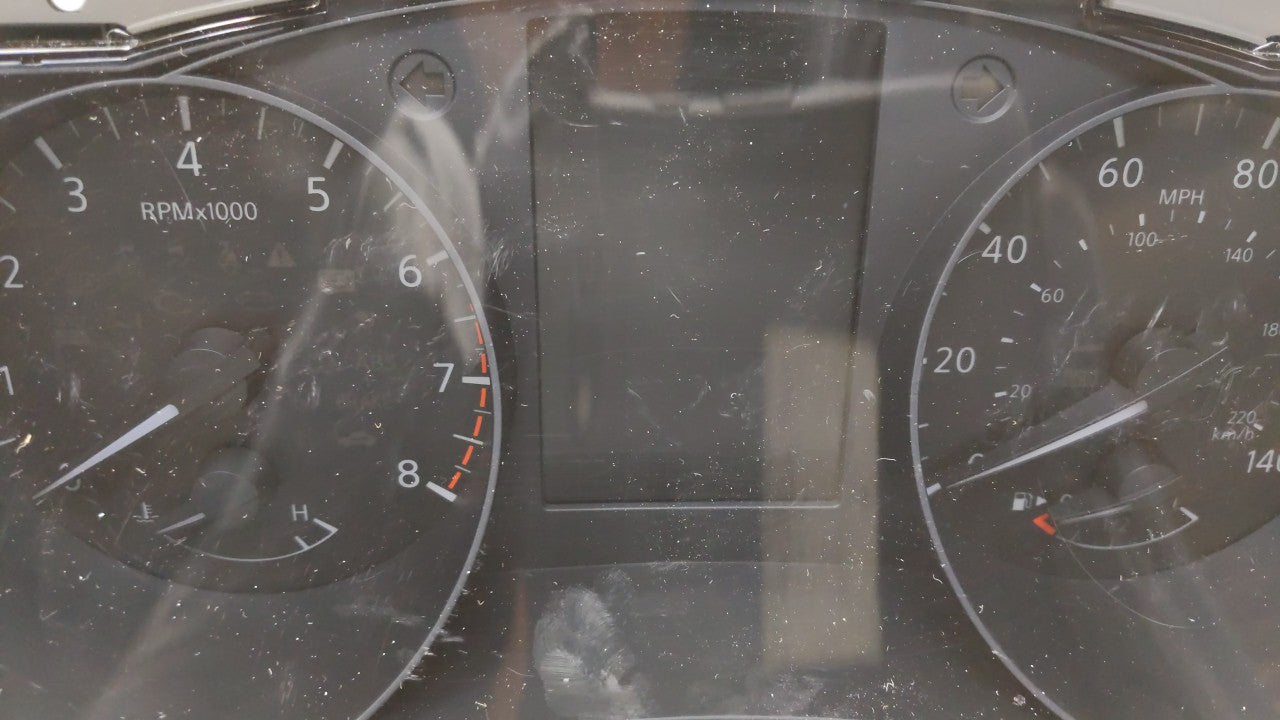 2015 Nissan Rogue Instrument Cluster Speedometer Gauges P/N:5HA3A/BCAP 5HA0A/PLMP, 5HA3A/RAE8 Fits OEM Used Auto Parts - Oem