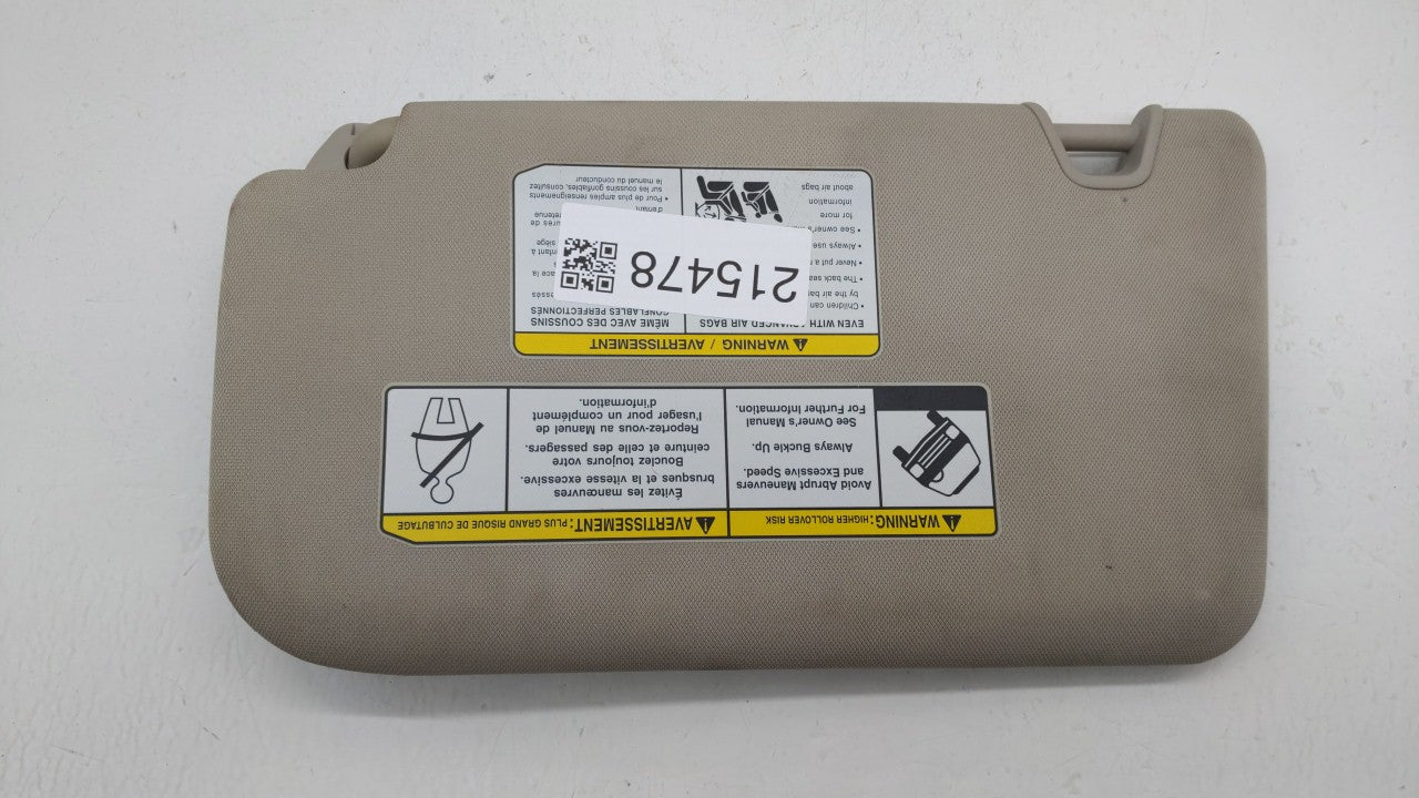 2014-2017 Nissan Rogue Sun Visor Shade Replacement Passenger Right Mirror Fits Fits 2014 2015 2016 2017 OEM Used Auto Parts 