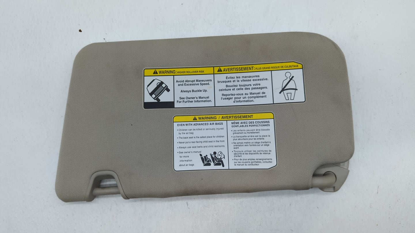 2014-2017 Nissan Rogue Sun Visor Shade Replacement Passenger Right Mirror Fits Fits 2014 2015 2016 2017 OEM Used Auto Parts 