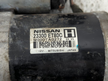 2008-2015 Nissan Rogue Car Starter Motor Solenoid OEM P/N:23300 ET80C Fits Fits 2008 2009 2010 2011 2012 2013 2014 2015 OEM Used Auto Parts