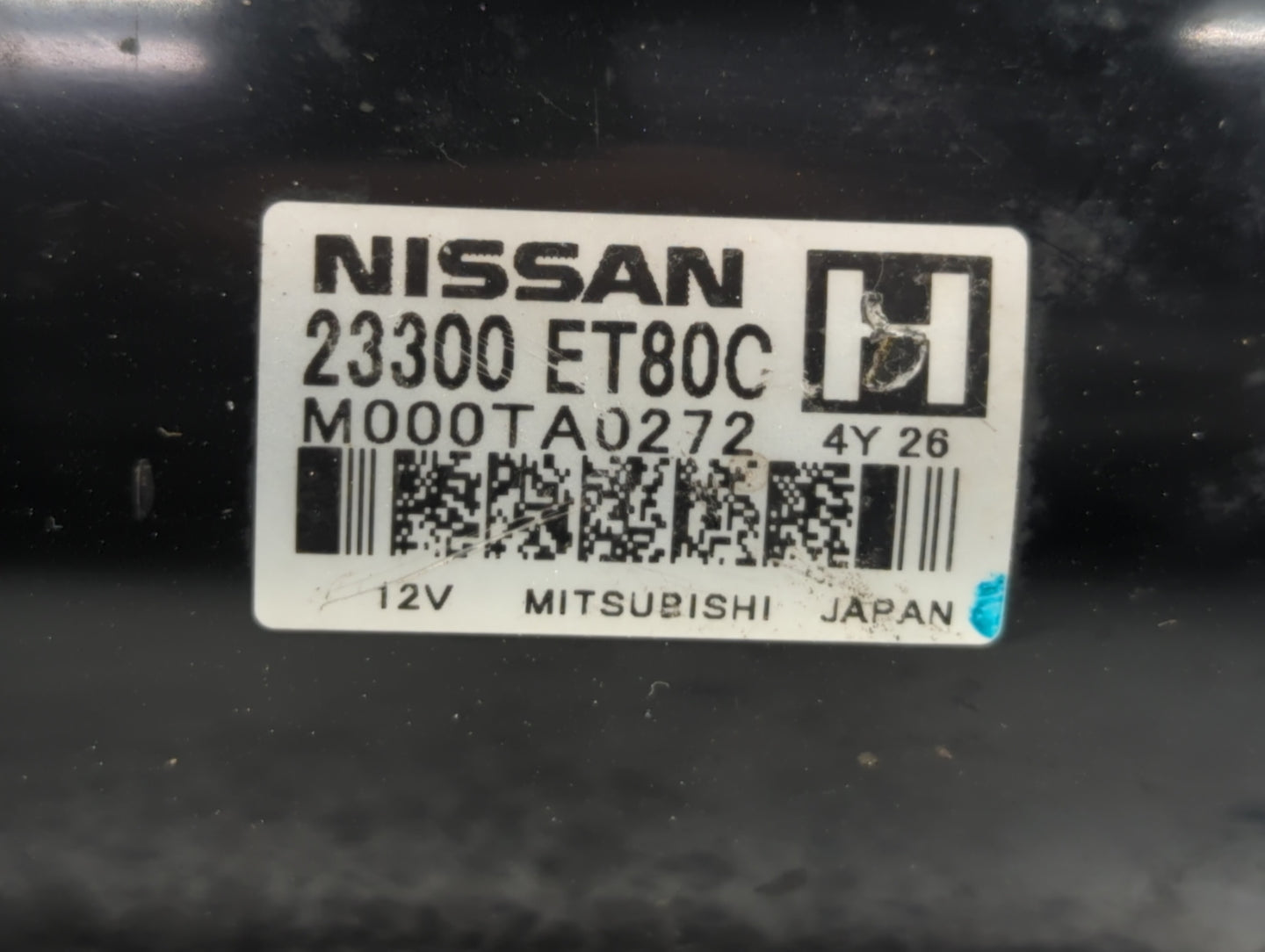 2008-2015 Nissan Rogue Car Starter Motor Solenoid OEM P/N:M000TA0272 23300 ET80C Fits Fits 2008 2009 2010 2011 2012 2013 201