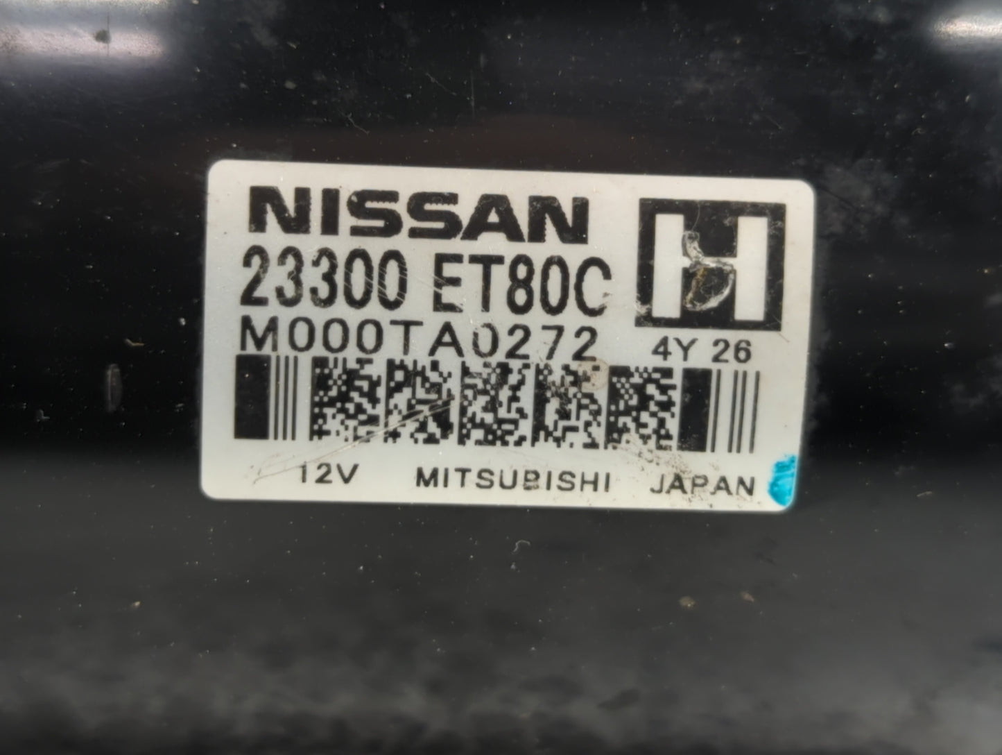2008-2015 Nissan Rogue Car Starter Motor Solenoid OEM P/N:M000TA0272 23300 ET80C Fits Fits 2008 2009 2010 2011 2012 2013 201