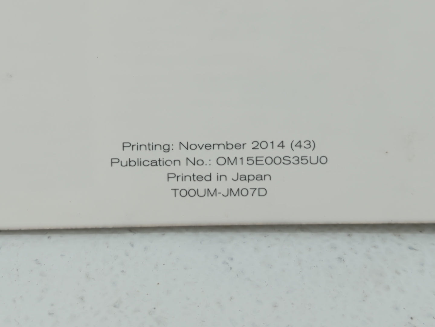 2015 Nissan Rogue Owners Manual Book Guide P/N:OM15E00S35U0 OEM Used Auto Parts - Oemusedautoparts1.com
