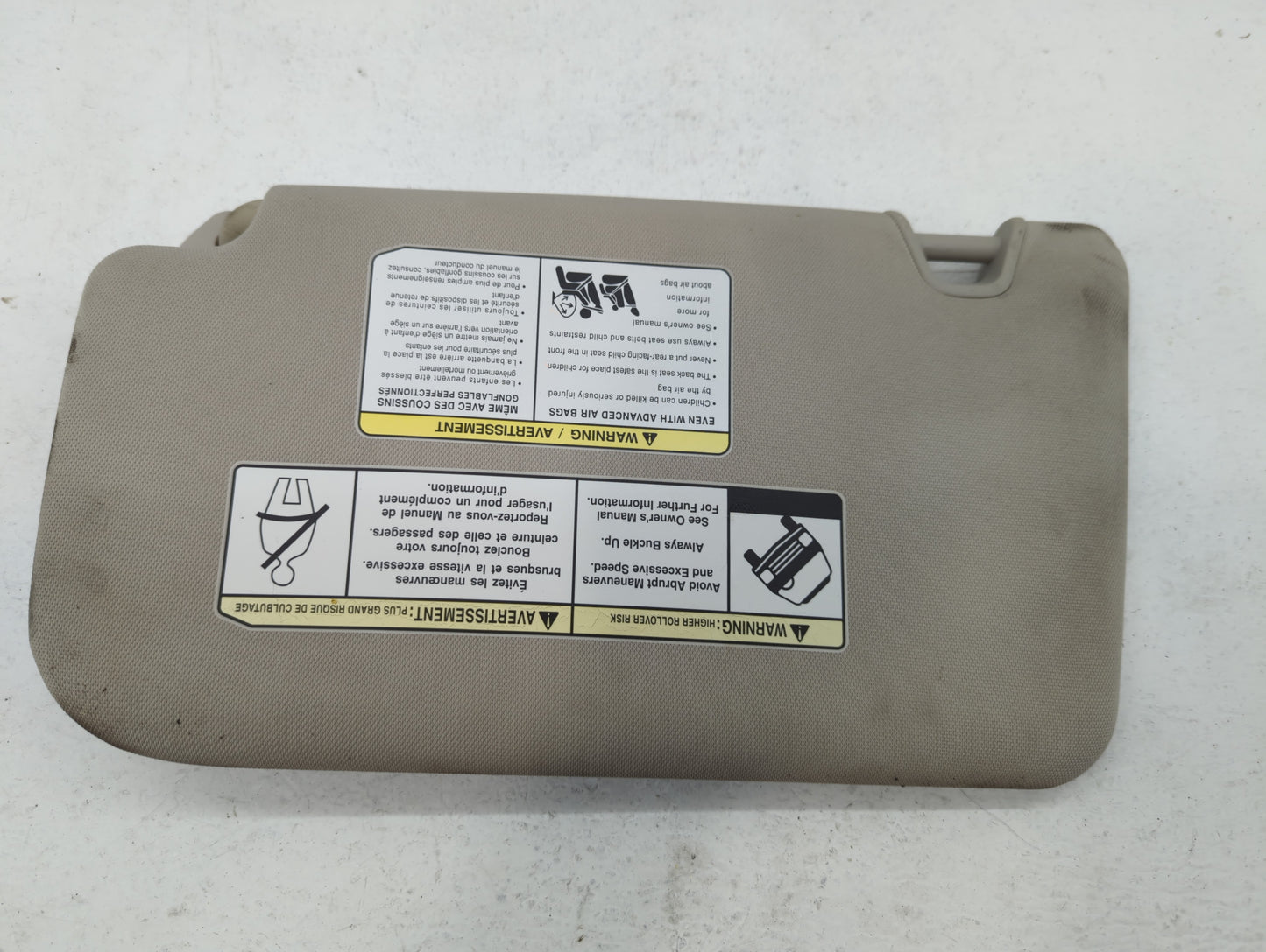 2014-2017 Nissan Rogue Sun Visor Shade Replacement Passenger Right Mirror Fits Fits 2014 2015 2016 2017 OEM Used Auto Parts 