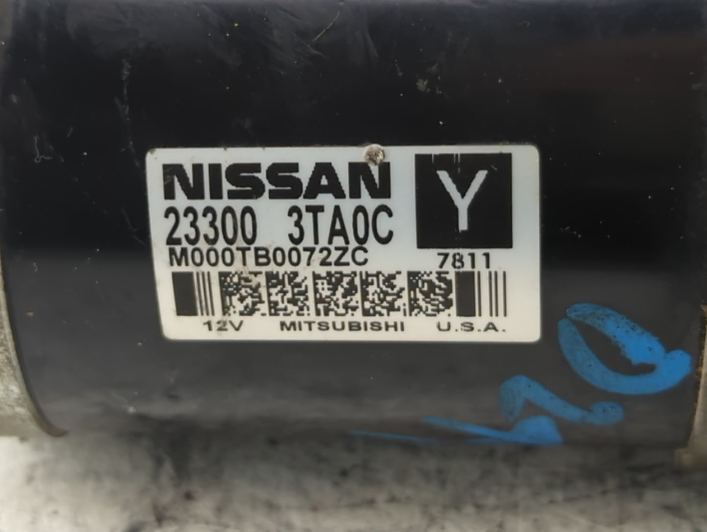 2015-2020 Nissan Rogue Car Starter Motor Solenoid OEM P/N:23300 3TA0C Fits Fits 2015 2016 2017 2018 2019 2020 OEM Used Auto 