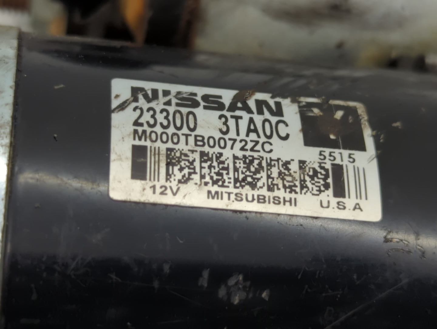 2015-2020 Nissan Rogue Car Starter Motor Solenoid OEM P/N:M000TB0072ZC 23300 3TA0C Fits Fits 2015 2016 2017 2018 2019 2020 O