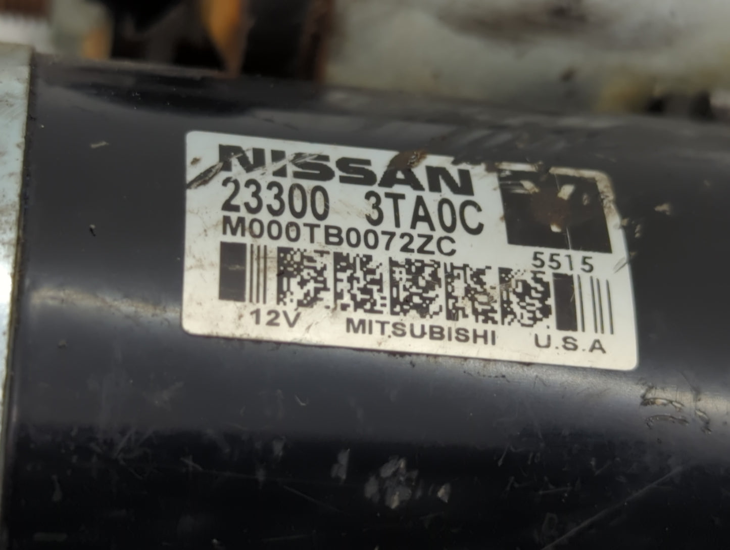 2015-2020 Nissan Rogue Car Starter Motor Solenoid OEM P/N:M000TB0072ZC 23300 3TA0C Fits Fits 2015 2016 2017 2018 2019 2020 O