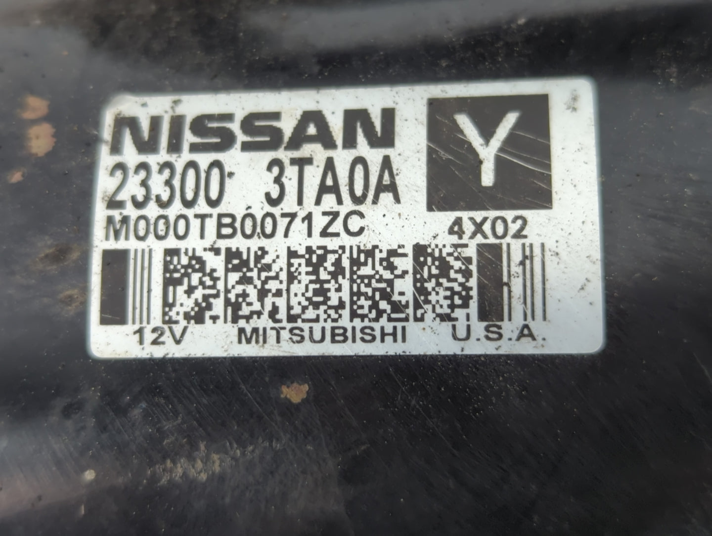 2014-2015 Nissan Rogue Car Starter Motor Solenoid OEM P/N:M000TB0071ZC 23300 3TA0C Fits Fits 2013 2014 2015 2016 2017 2018 O