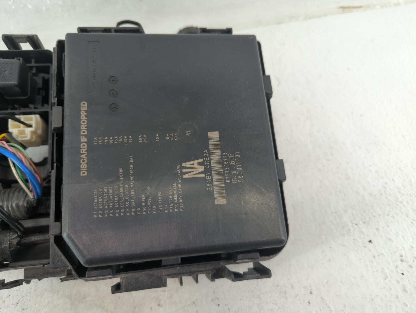 2014-2016 Nissan Rogue Fusebox Fuse Box Panel Relay Module P/N:675720638 284B7 4CE0A Fits Fits 2014 2015 2016 OEM Used Auto 