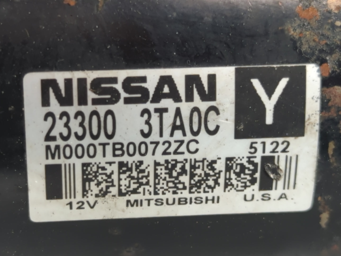 2015-2020 Nissan Rogue Car Starter Motor Solenoid OEM P/N:23300 3TA0C Fits Fits 2015 2016 2017 2018 2019 2020 OEM Used Auto 